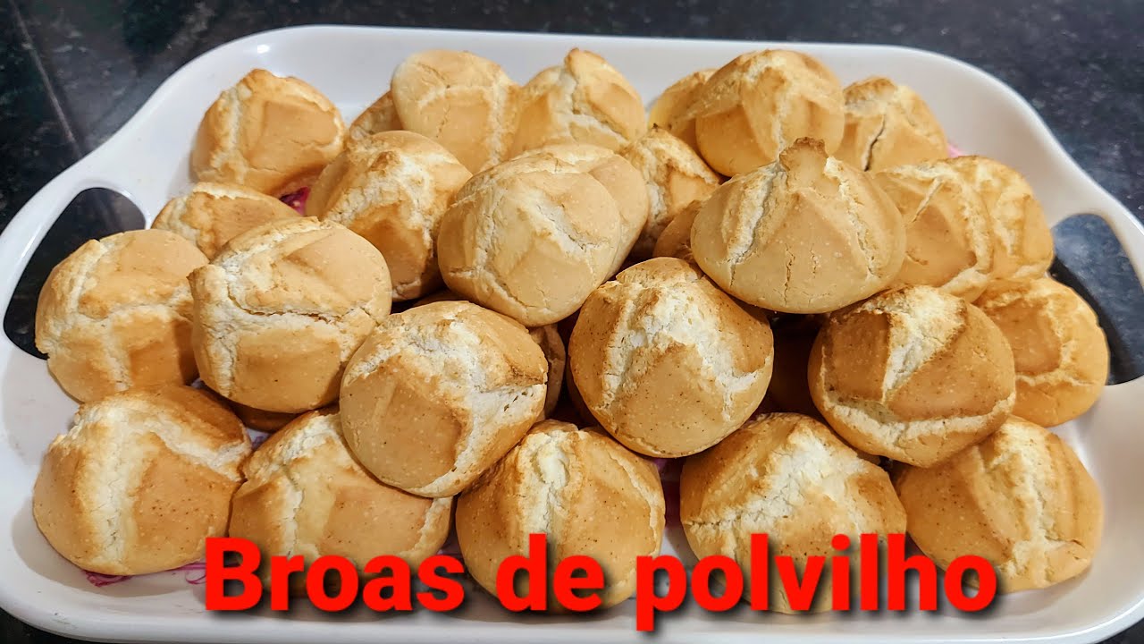 Sem glúten, BROAS DE POLVILHO, fácil de fazer e muito gostoso