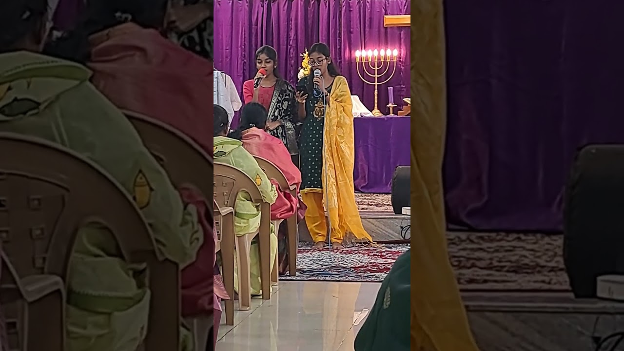 Special song by Lasya and Sravya at Tabernacle Lutheran Church 