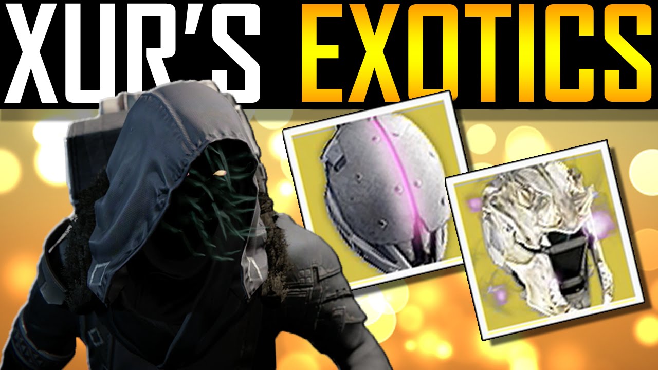 Destiny - I Love Xur! Exotic Helmets!