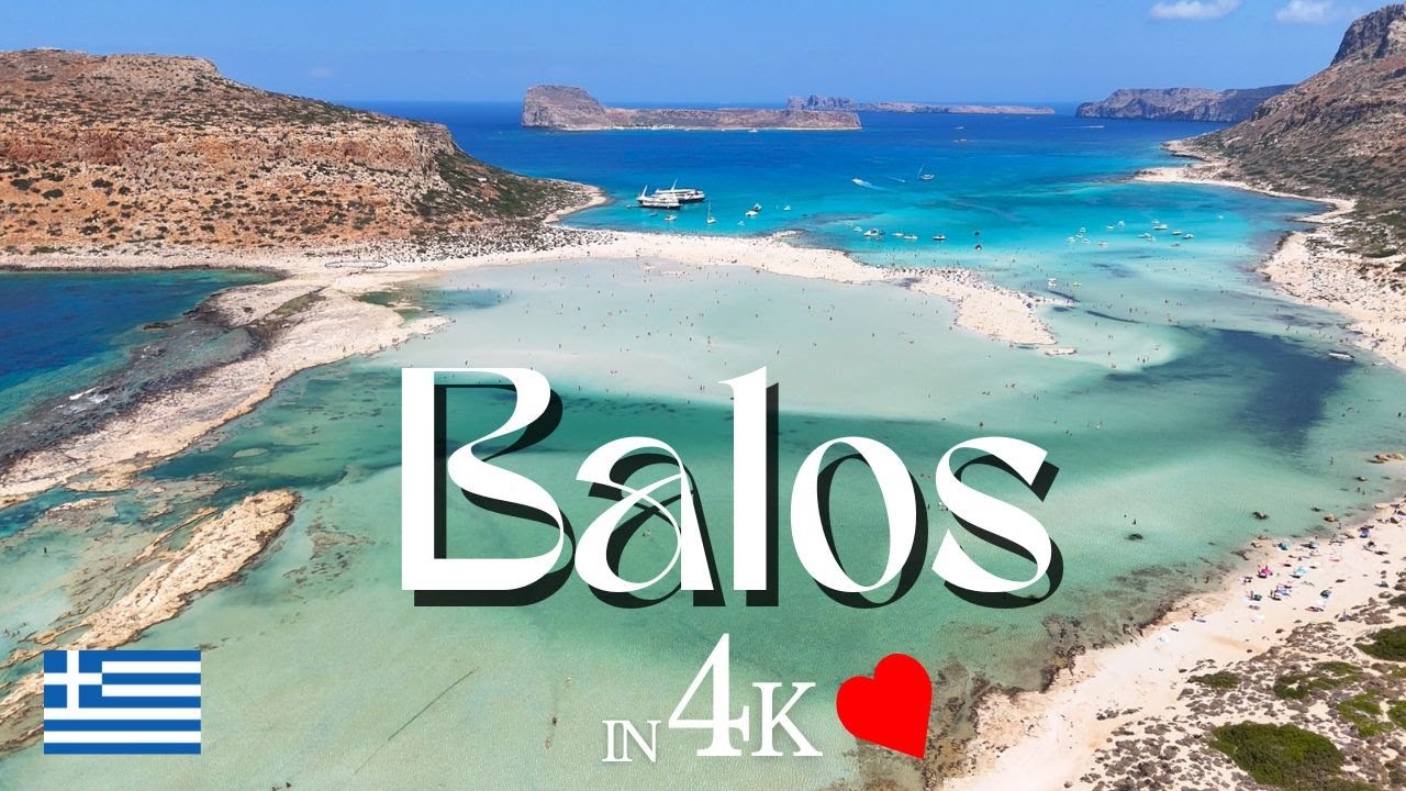 Balos Lagoon in 4k | Balos Beach one of the most photographed spots on the Crete | Greece 2025