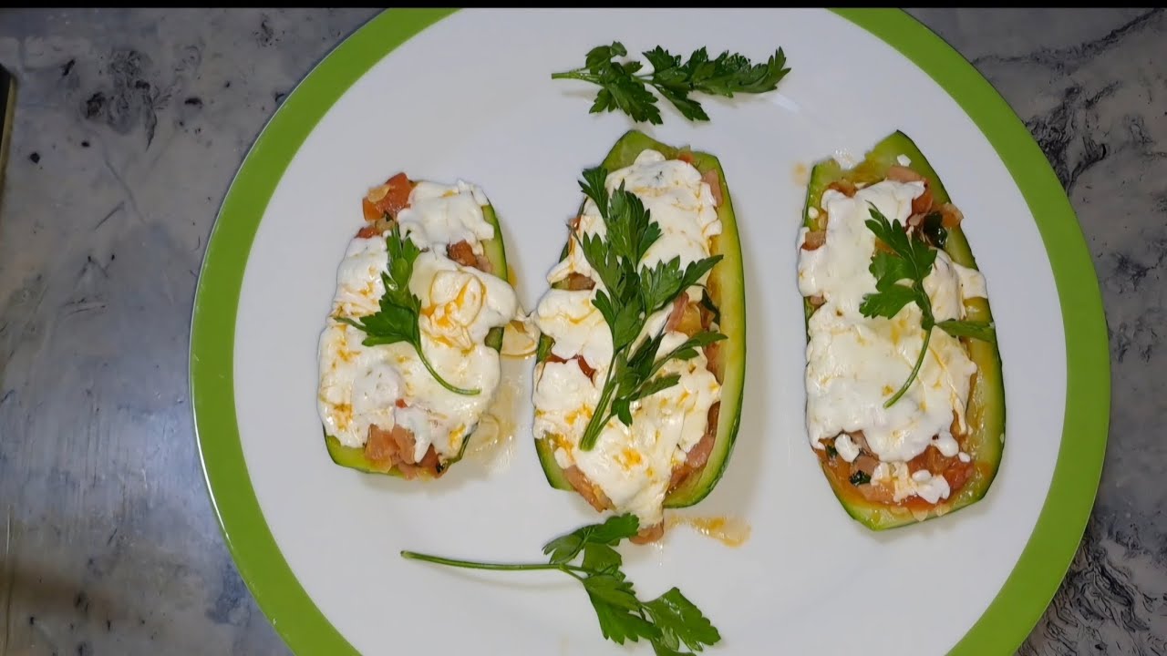 CALABACITAS RELLENAS GRATINADAS