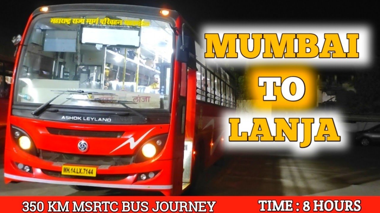 Mumbai To Lanja MSRTC New Lalpari Bus Full Journey | Night Express. #lalpari #travel #trending