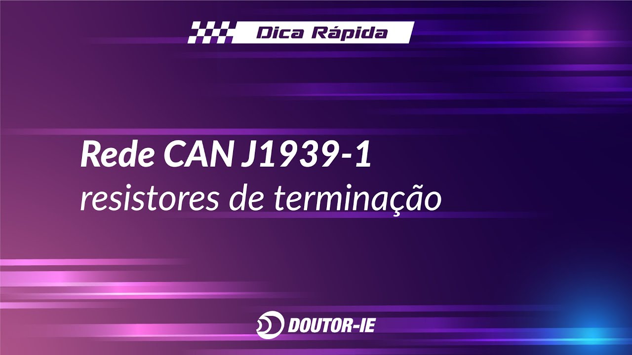 Rede CAN J1939 1, resistores de terminação | Doutor-IE