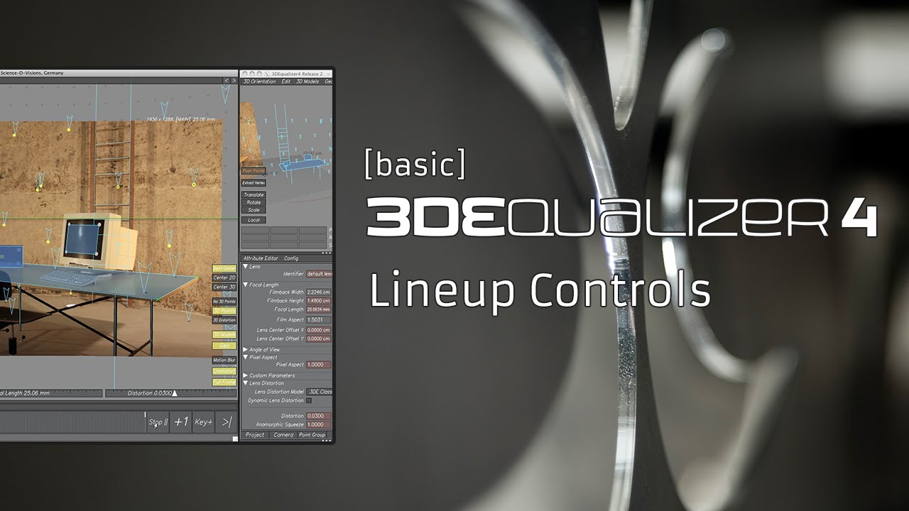 3DEqualizer4 R2 [basic] - Lineup Controls