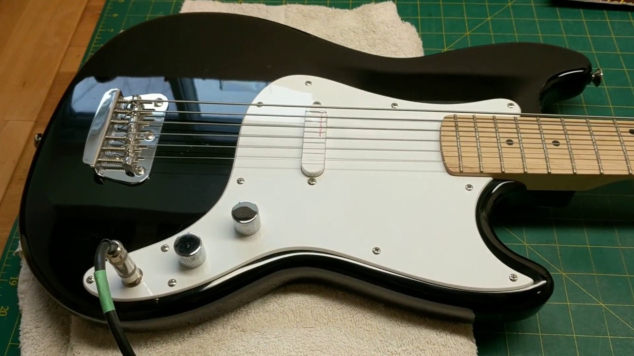 A look at a Squier Bronco Bass to Bass VI / baritone guitar conversion