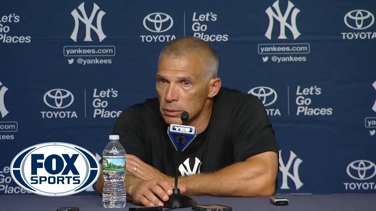 Joe Girardi breaks down while describing Alex Rodriguez's final game