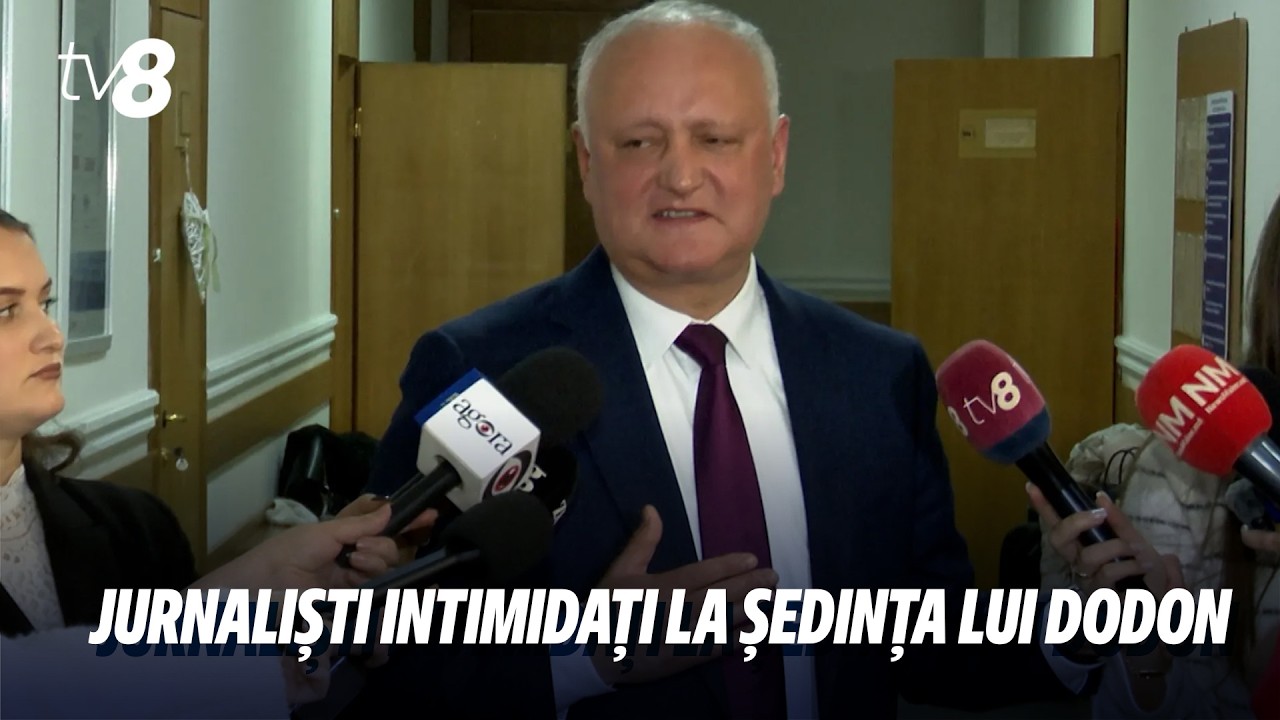 „Puișor”, „Vărsător” și mână prinsă: Cum evită Igor Dodon întrebările jurnalistei TV8