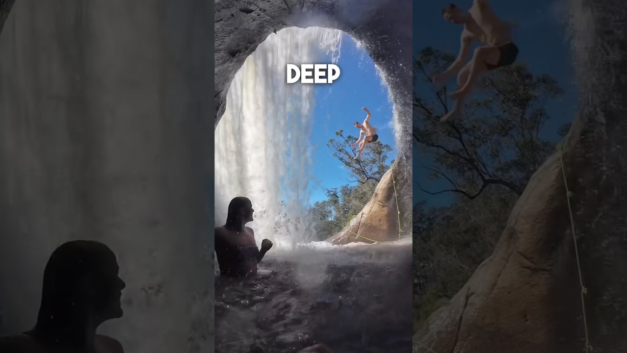 How to get out of Australia&rsquo;s most dangerous swimming hole #waterfalls #australia #cliffjumping