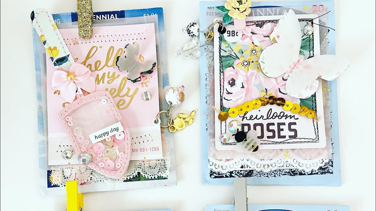 Craft with me | seed packet embellishments | Maggie holmes Garden Party | ft CoBeads