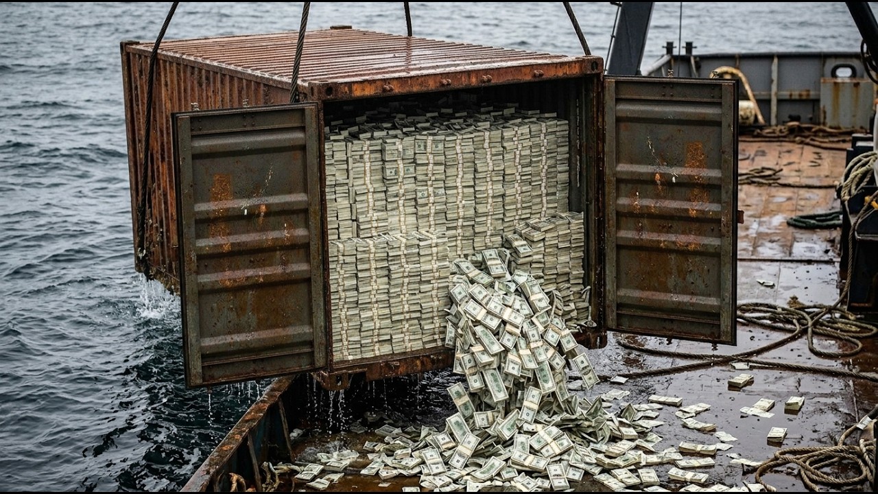SHIPWRECK TREASURE : Finding a Sunken Container Full of Millions in Cash | Deep Sea Giants
