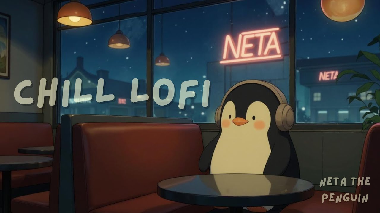 Chill LoFi Beats to Relax 🍵 | Cozy Penguin Café at Night | Study and Focus Neta - Penguin🐧✨