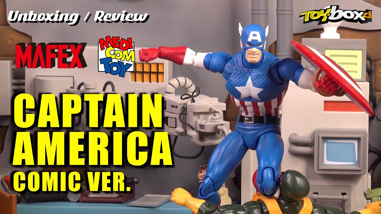 MEDICOM MAFEX Captain America (Comic Version) N°217 Unboxing & Review