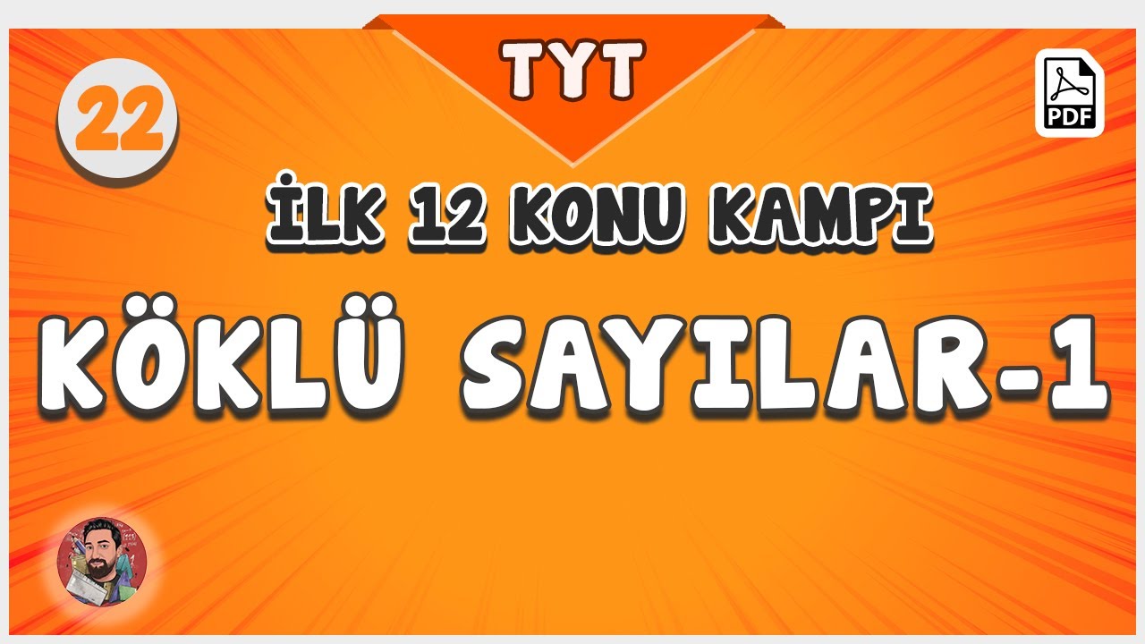 Köklü Sayılar -1 | TYT İlk 12 Konu Kampı | #merthoca #hedef12