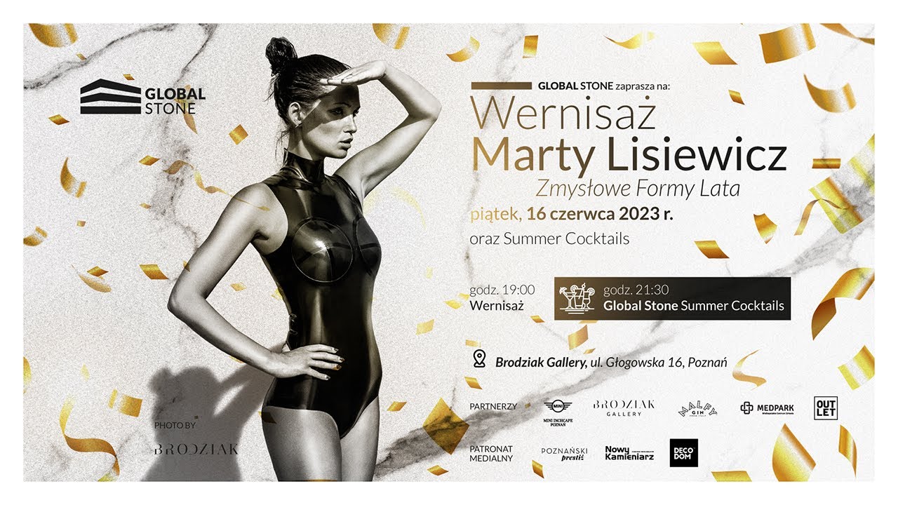 Summer Night Party Brodziak Gallery - Wernisaż sztuki Marty Lisiewicz | Global Stone Poznań