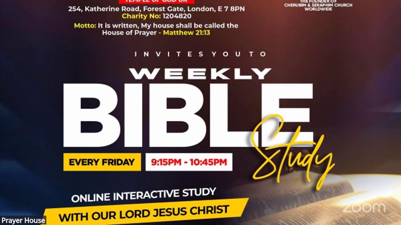 PRAYER HOUSE BIBLE STUDY