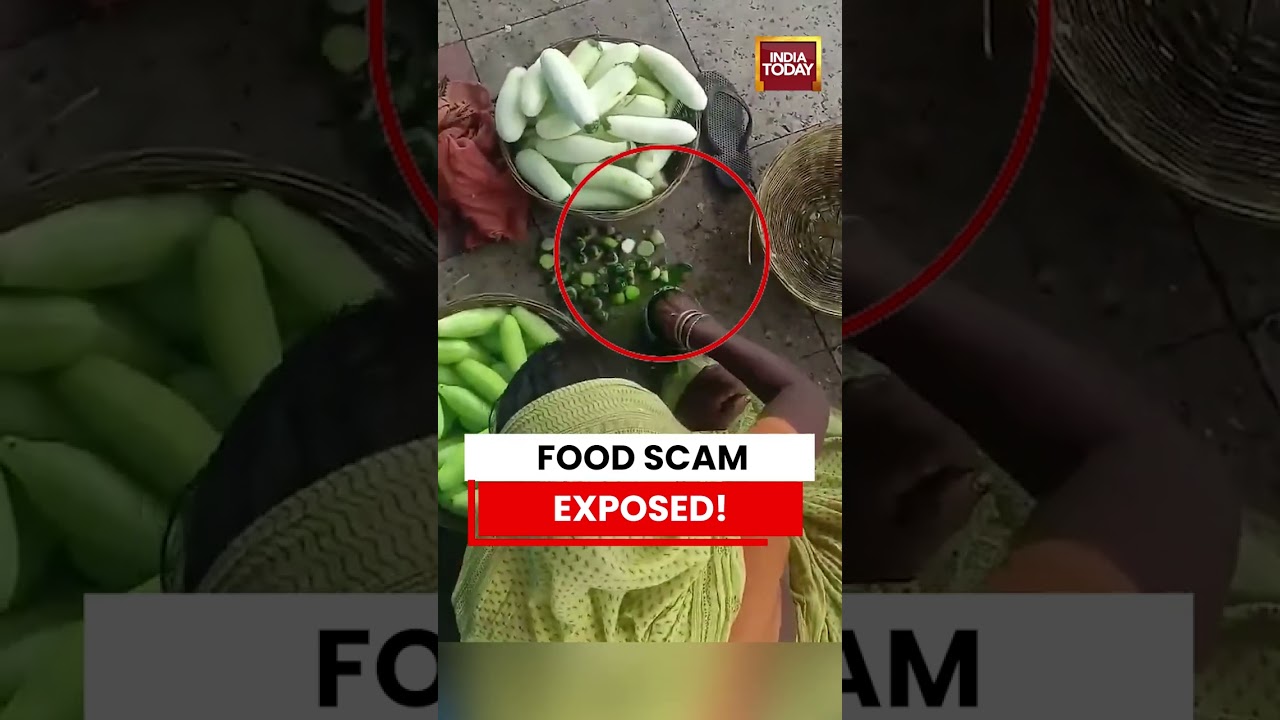 Viral Video: Fake Fresh Cucumber Scam Exposed At Railway Station Platform #viralvideo #food
