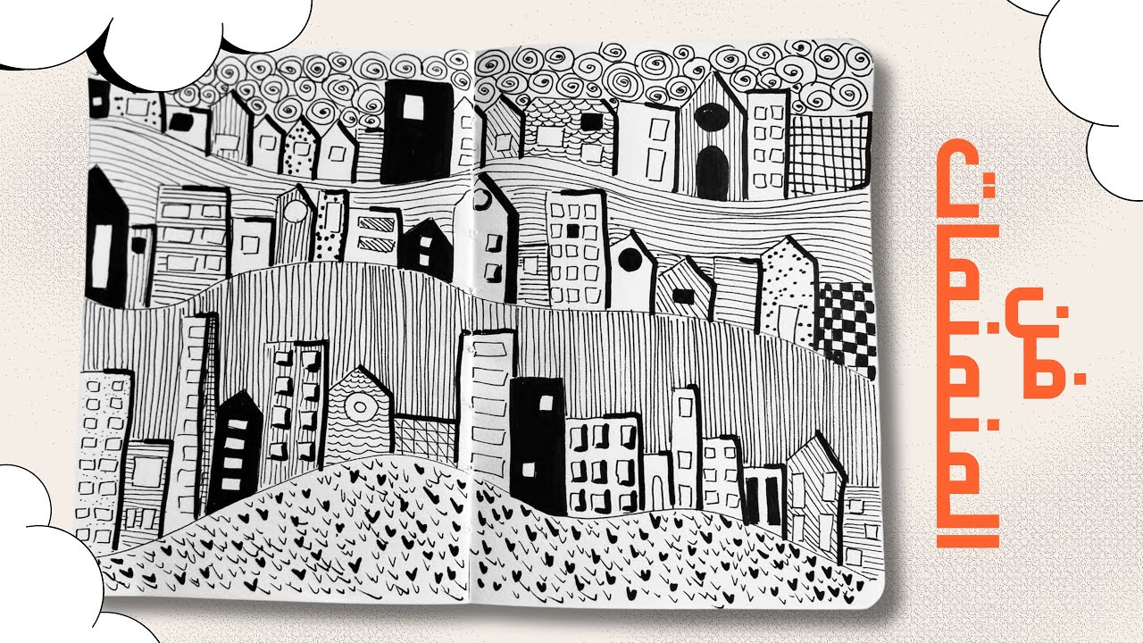 فن المنمنمات || كيفية رسم مدينة بفن المنمنمات رسم سهل