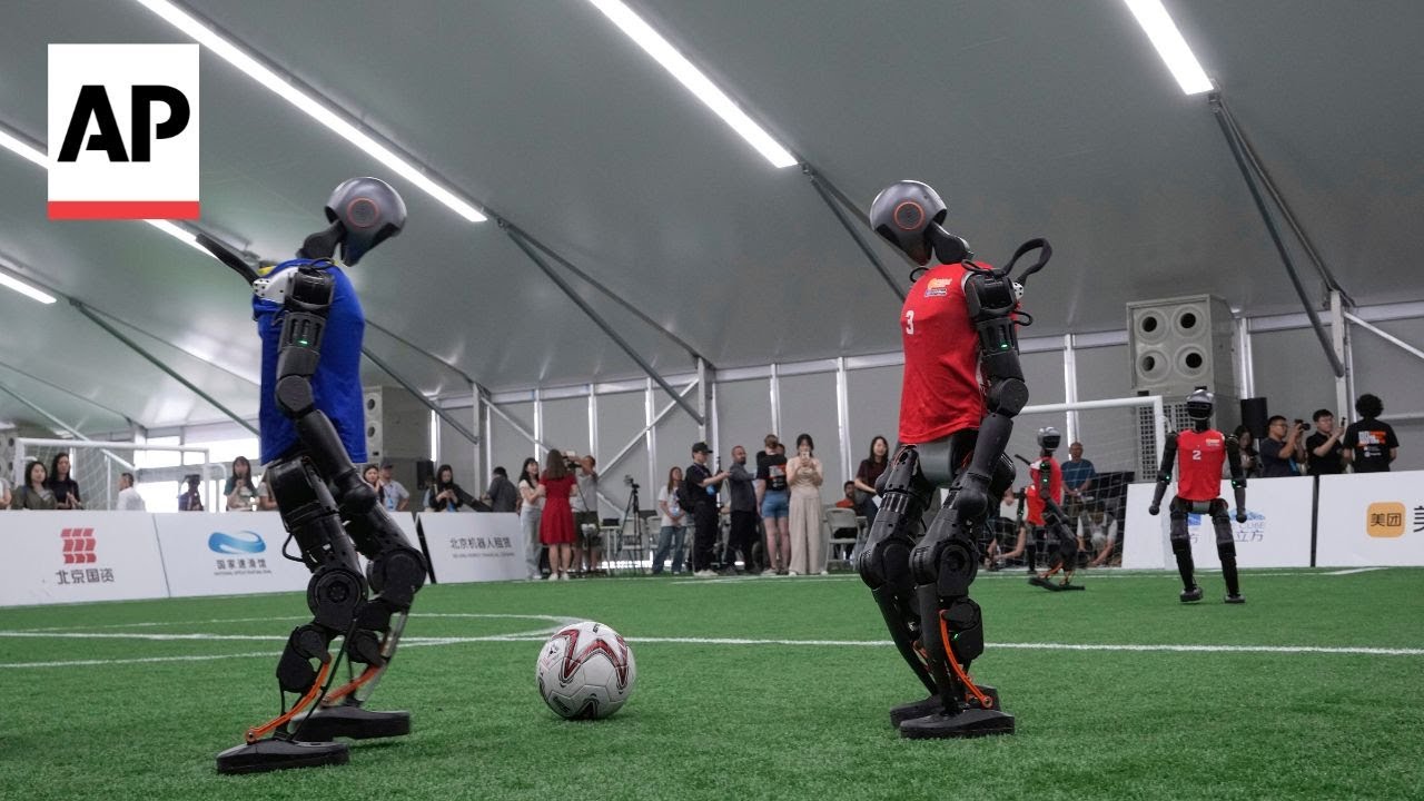 China hosts a sports tournament for AI robots