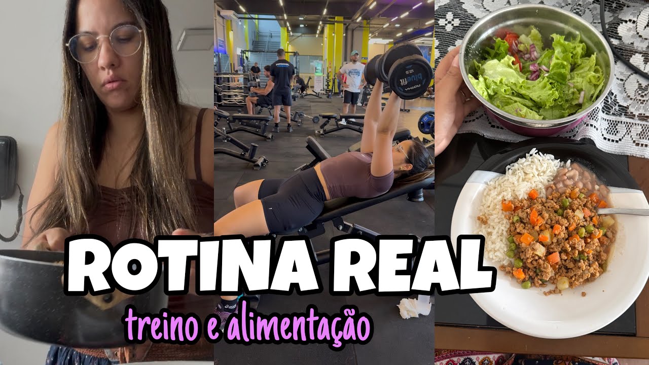 VLOG - VIDA REAL - Minha dieta e  meu treino 