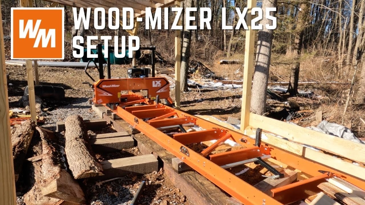 MUST Watch! Beginners Sawmill Setup - Wood-Mizer LX25