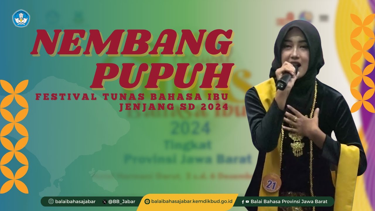 Pemenang II Nembang Pupuh Kategori Putri Jenjang SMP, FTBI Jawa Barat 2024