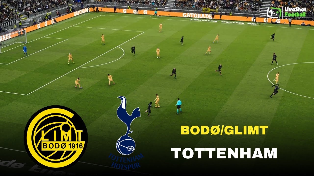 BOD&Oslash;/GLIMT vs TOTTENHAM 🔴 Champions League Match simulation efootball pes21 video game