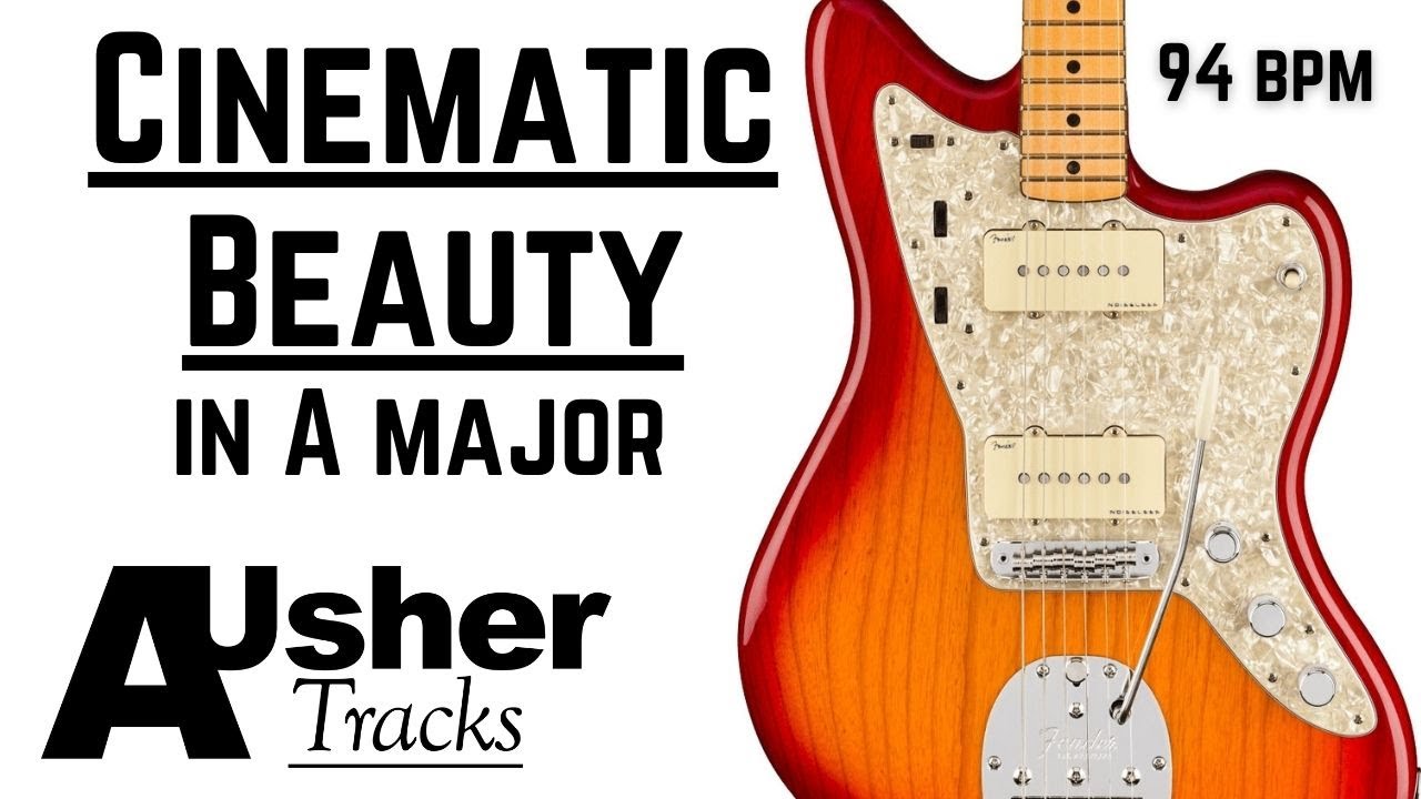 Calm Cinematic Beauty Guitar Backing Track Jam in A major