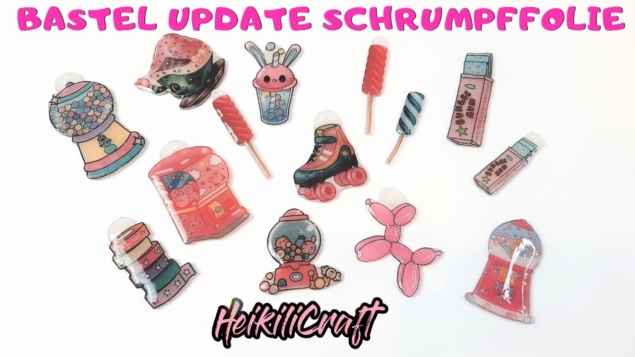 Bedruckbare Schrumpffolie getestet | Ich habe mit Schrumpffolie gebastelt