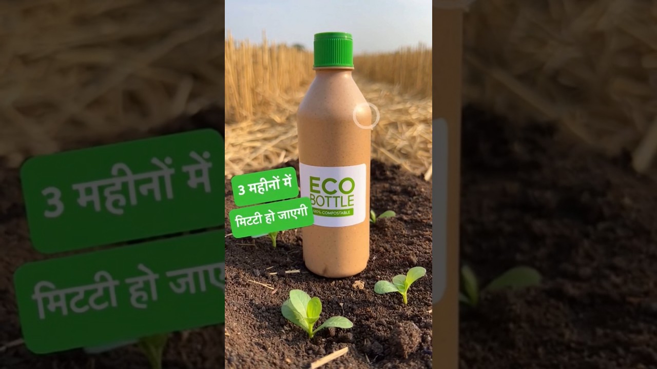 ✅✅&ldquo;Crop Waste se Bottle 😱 | Plastic का Endgame #viral #shorts  #agribusiness