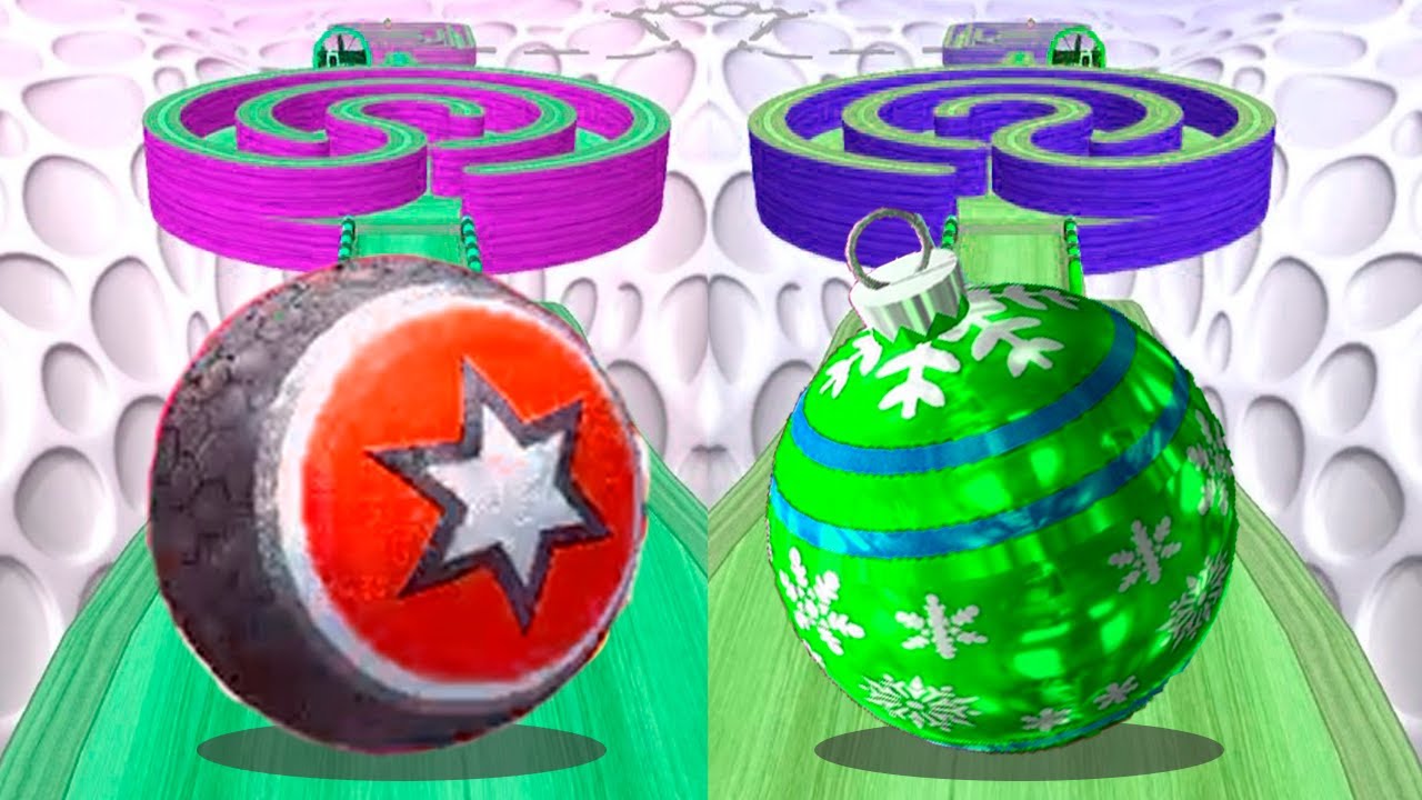Going Balls vs Rollance - Which X-mas🎄Ball Will Pass 4 Levels First? Race-495