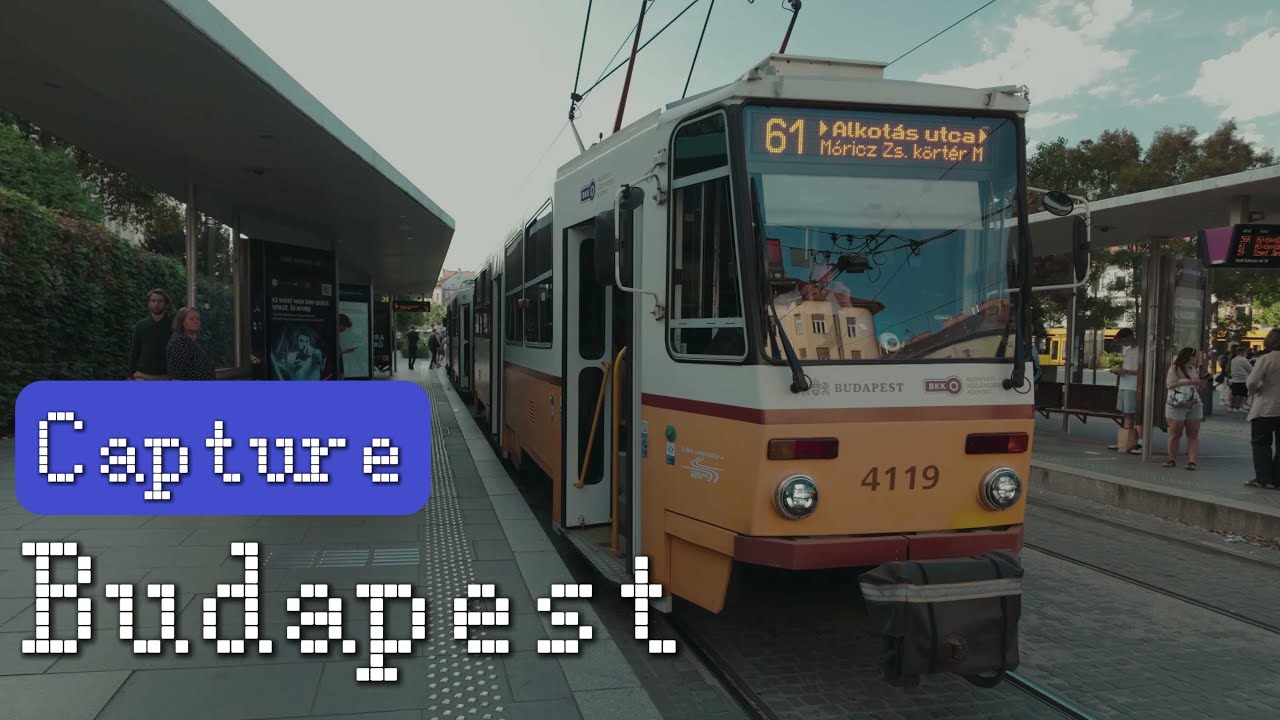 Budapest Hungary | 4K HDR Tram Tour | Tram ride | Line 61 | 2025