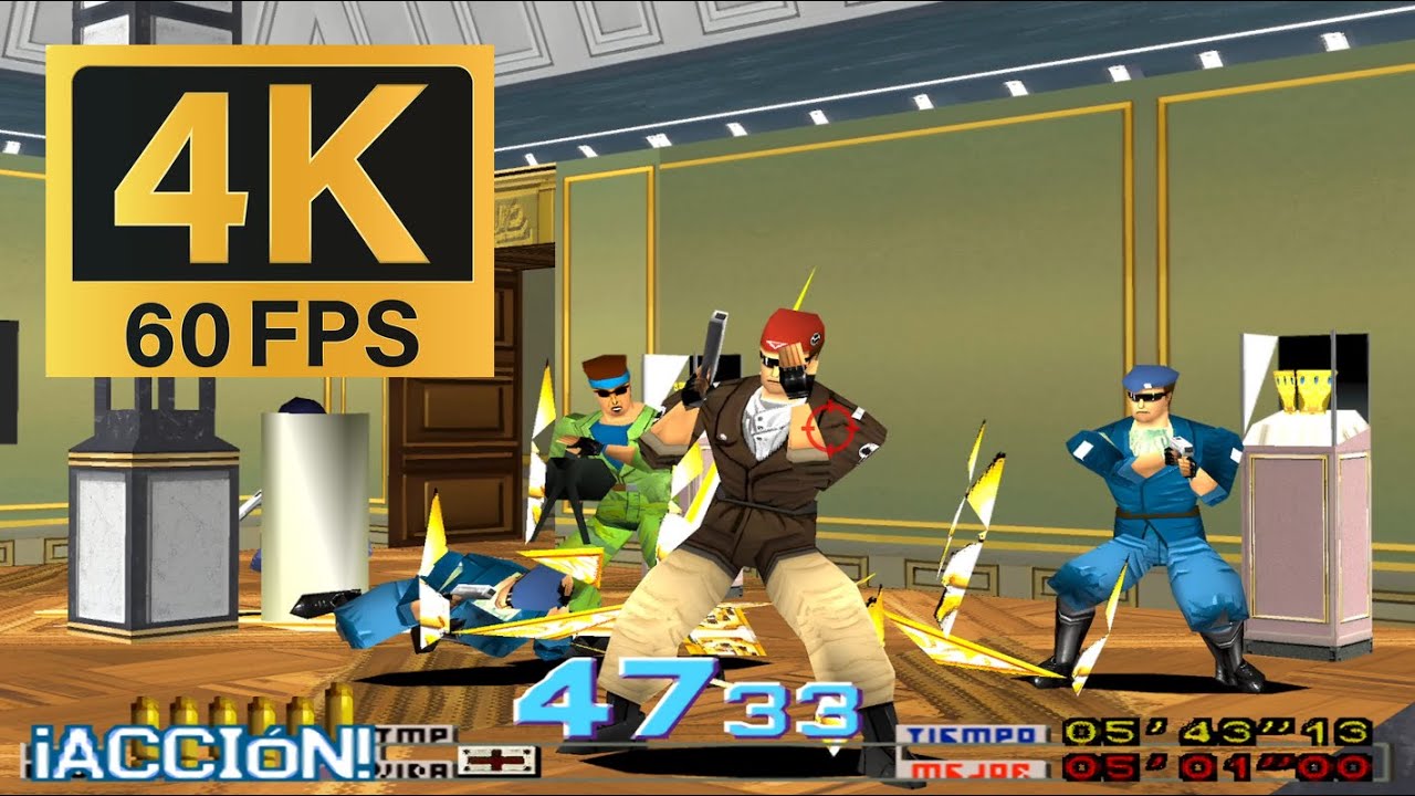 Time Crisis Longplay Duckstation 4K/30FPS Widescreen (HD Texture Pack) Con Doblaje en Español