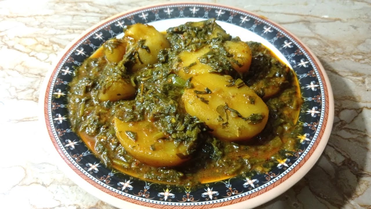 Shalgam Aloo Palak Recipe