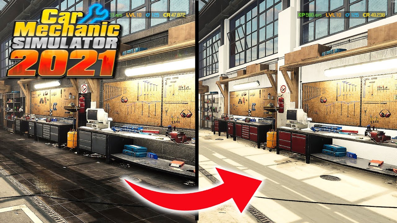 Workshop Appearance Change - Car Mechanic Simulator 2021 #11