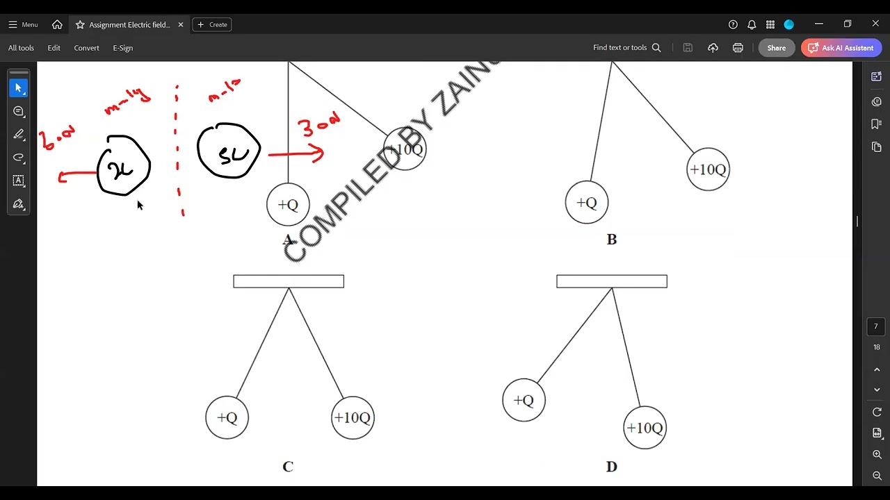 Electric Field A Levels Physics MCQs