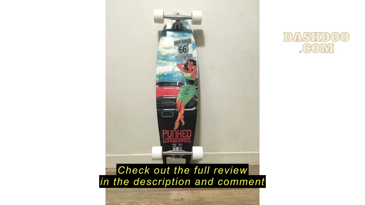 Review Yocaher Graphic Series Complete Kicktail Skateboards Longboard w/BlackWidow Premium 80A Grip