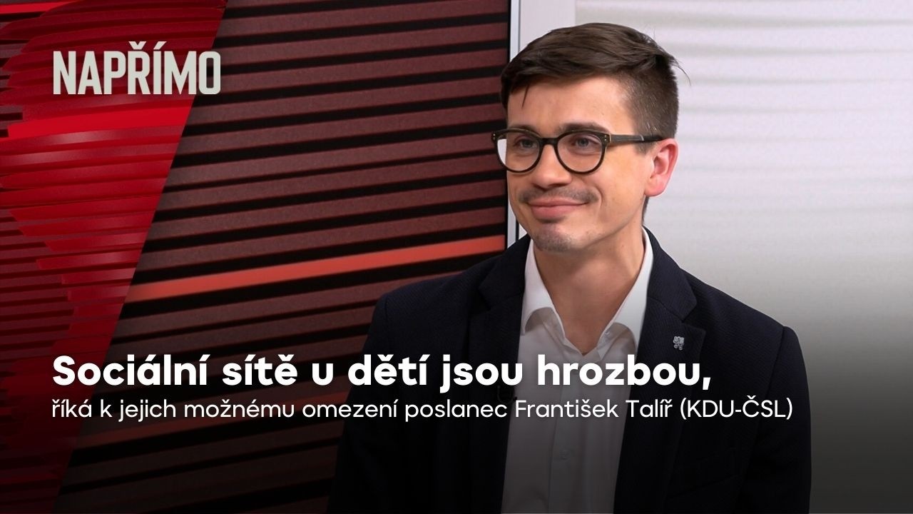 Talíř: Sociální sítě jsou hrozbou, omezení pro děti je potřeba | Napřímo