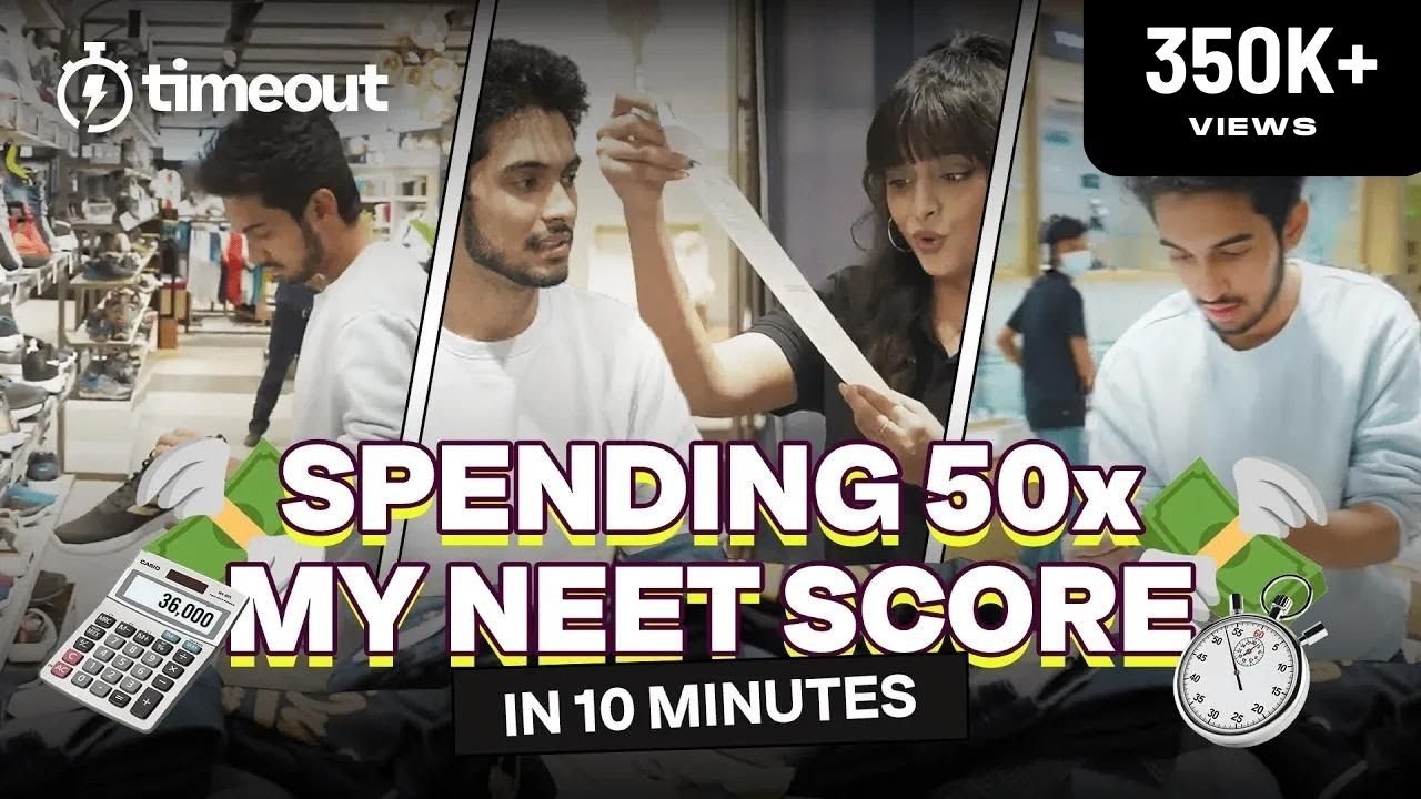 Spending 50X of my NEET score in 10 mins 💸 | Medical College Shopping with Sarthak Bhat NEET Topper