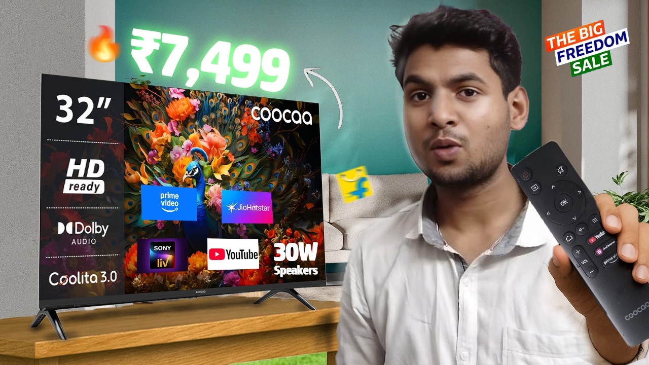 Coocaa S4U Plus 32 inch HD Ready Tv For ₹7,499 Unboxing Buy Or Not ?