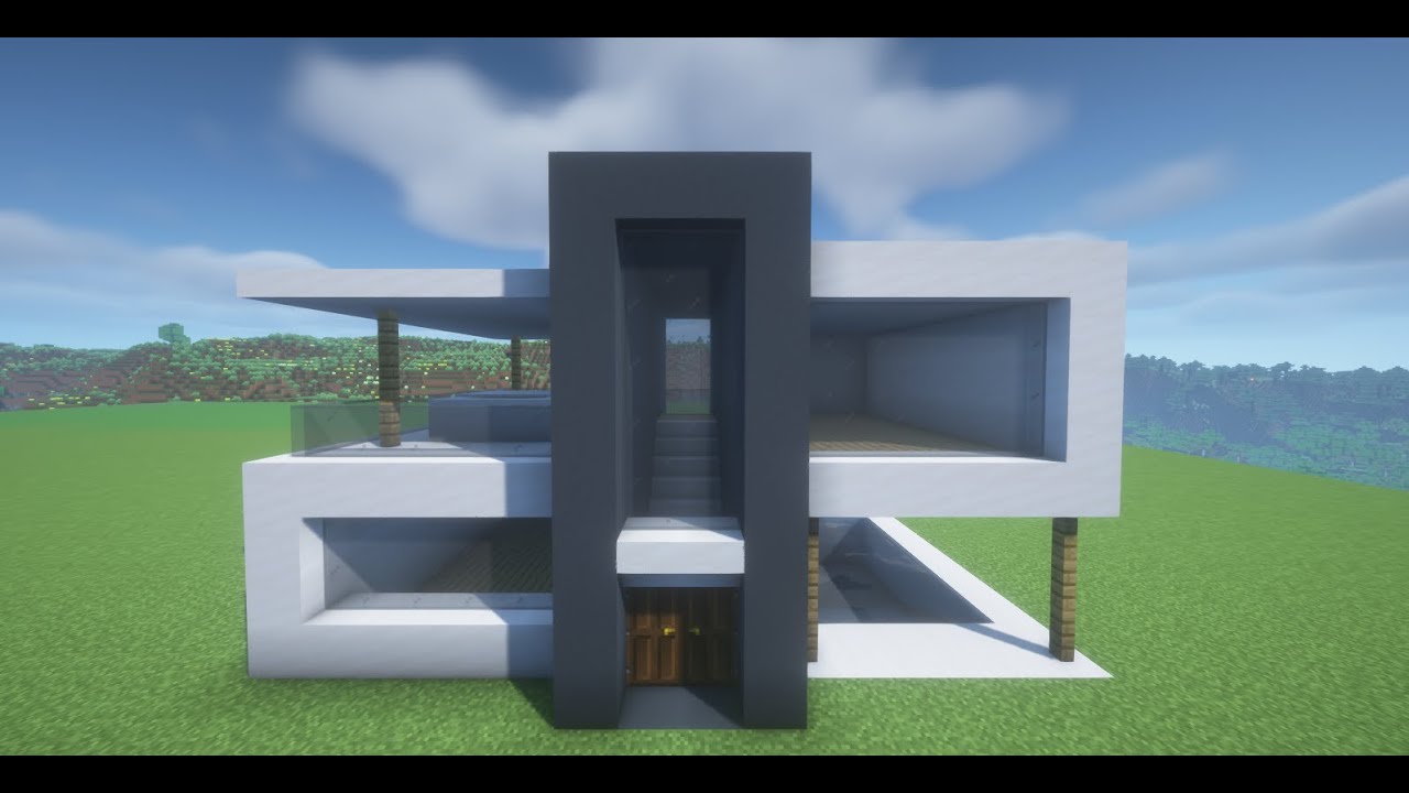 Tutorial to Build a Large Modern House (Easy) #13 | Minecraft