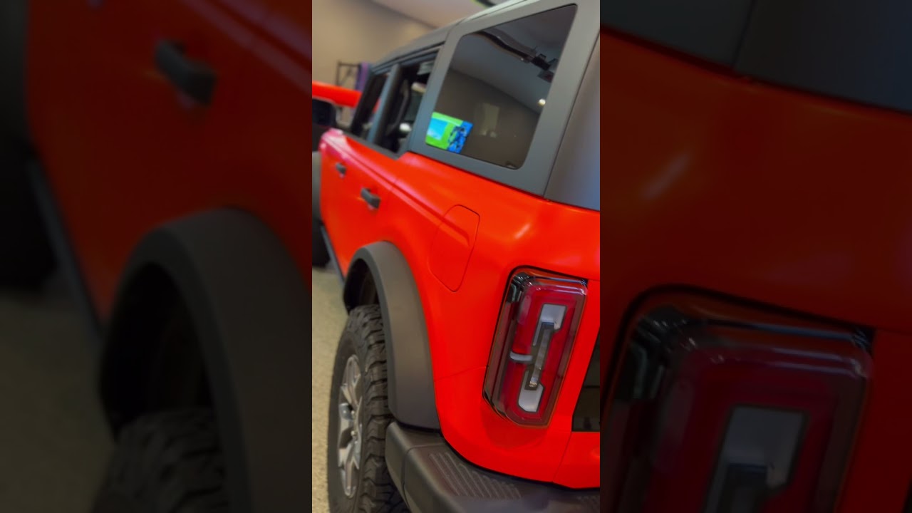 Bronco Wrap Video is live! What do you think of the new color?  