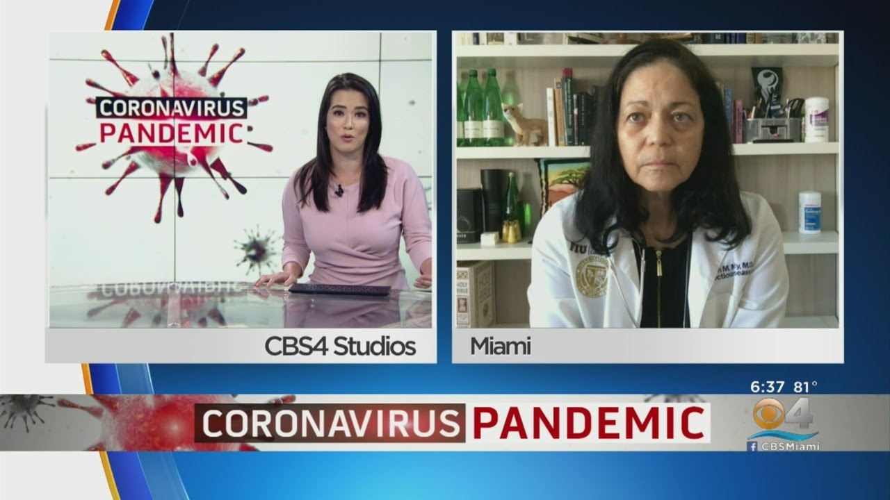 FIU's Infectious Disease Specialist Dr. Aileen Marty Talks To CBS4's Frances Wang