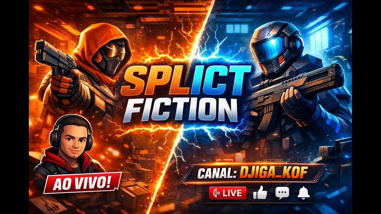 SPLIT FICTION COM DJIGA_KOF E STEPHAN GAMER LIVE