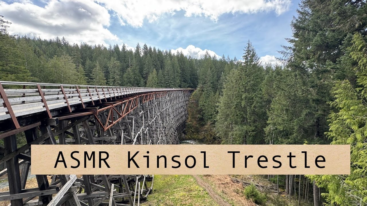 Peaceful Walk to the Kinsol Trestle | ASMR Forest Trail with My Dog