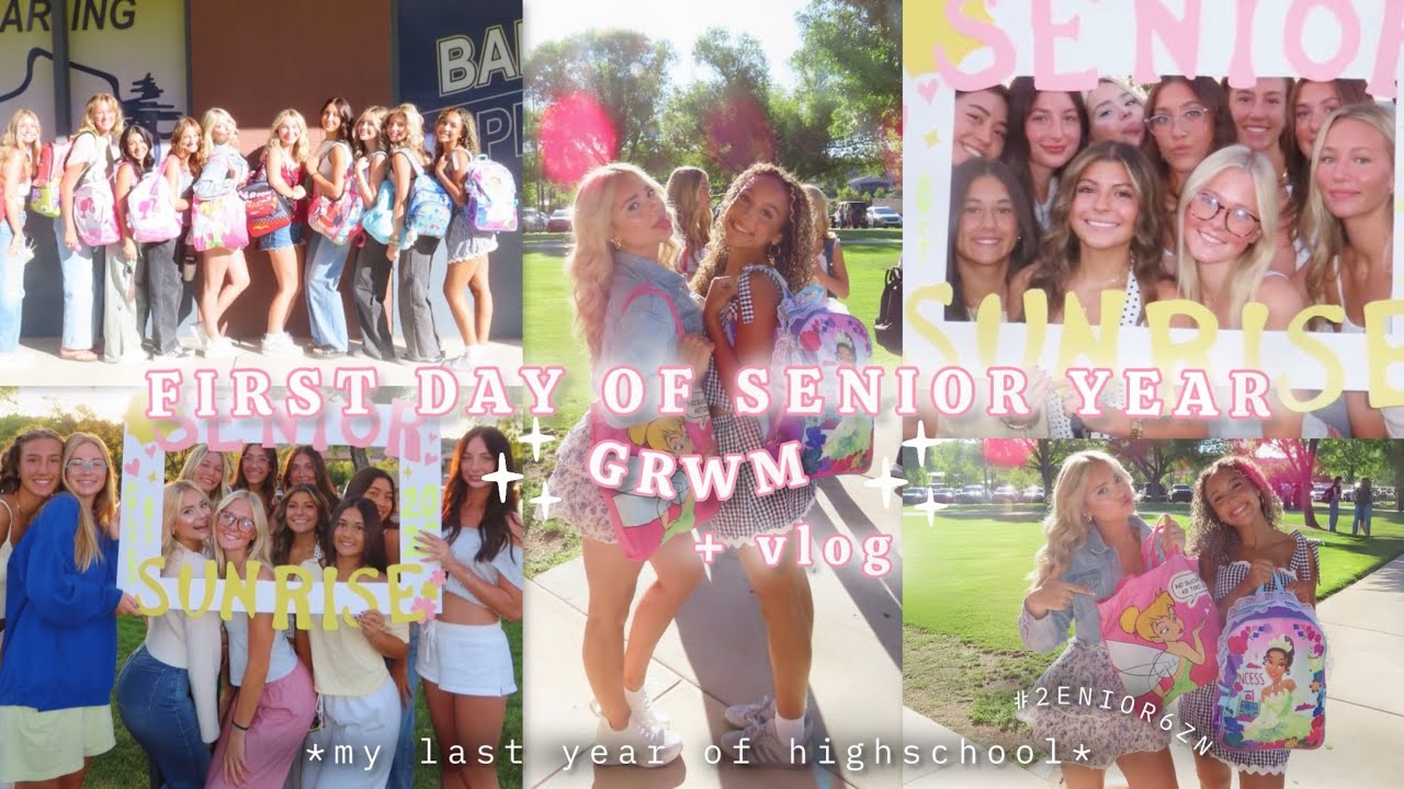 GRWM + VLOG FIRST DAY OF SENIOR YEAR | senior diaries ep 2