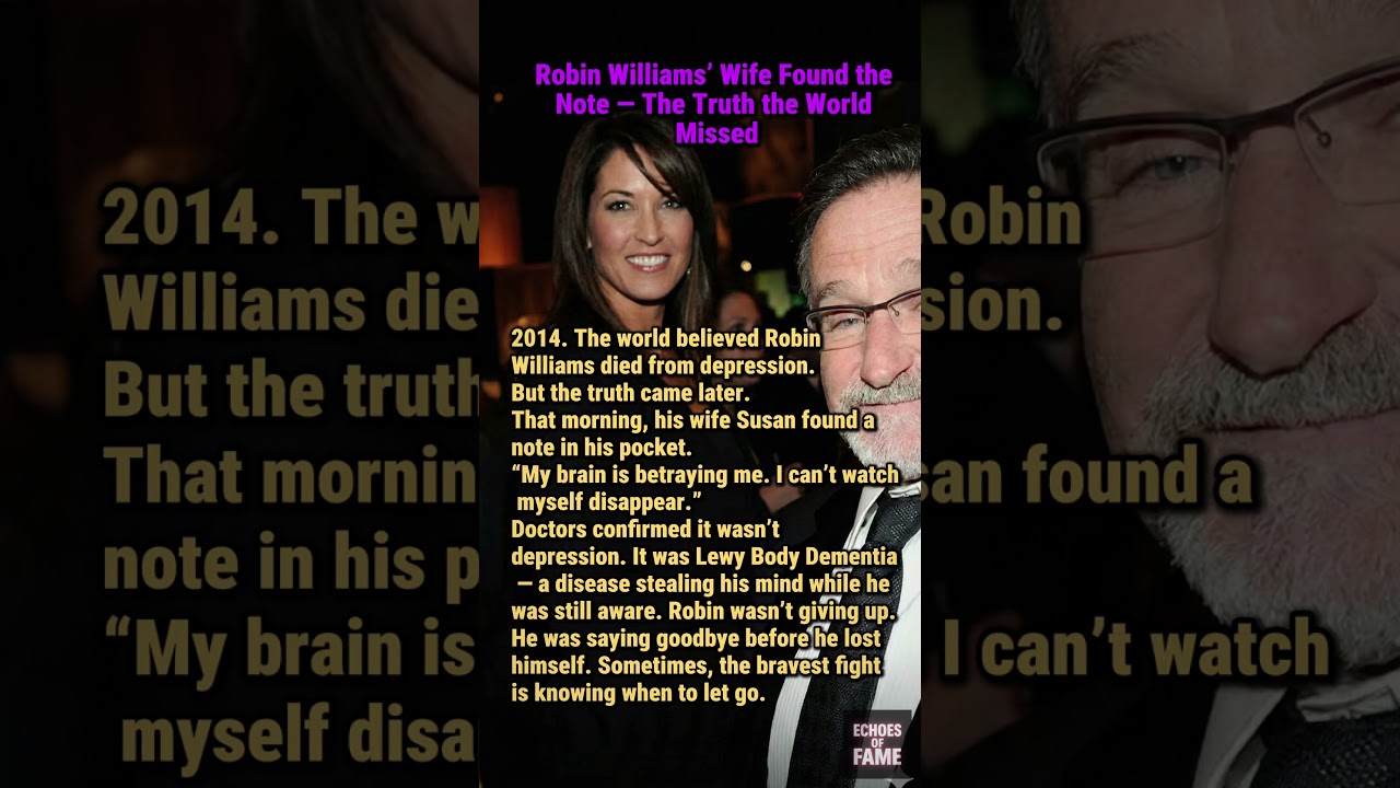 Robin Williams’ Wife Found the Note — The Truth the World Missed 