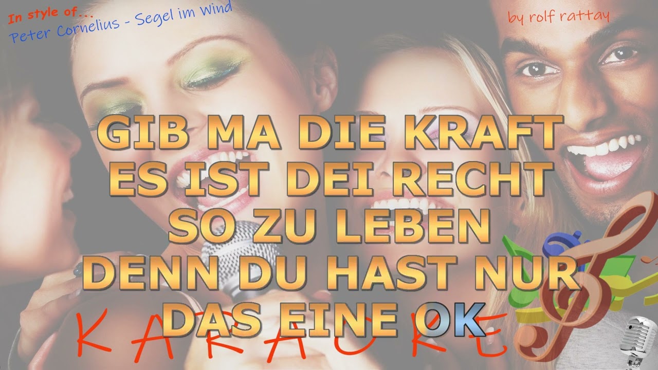 Peter Cornelius - Segel im Wind - Instrumental und Karaoke