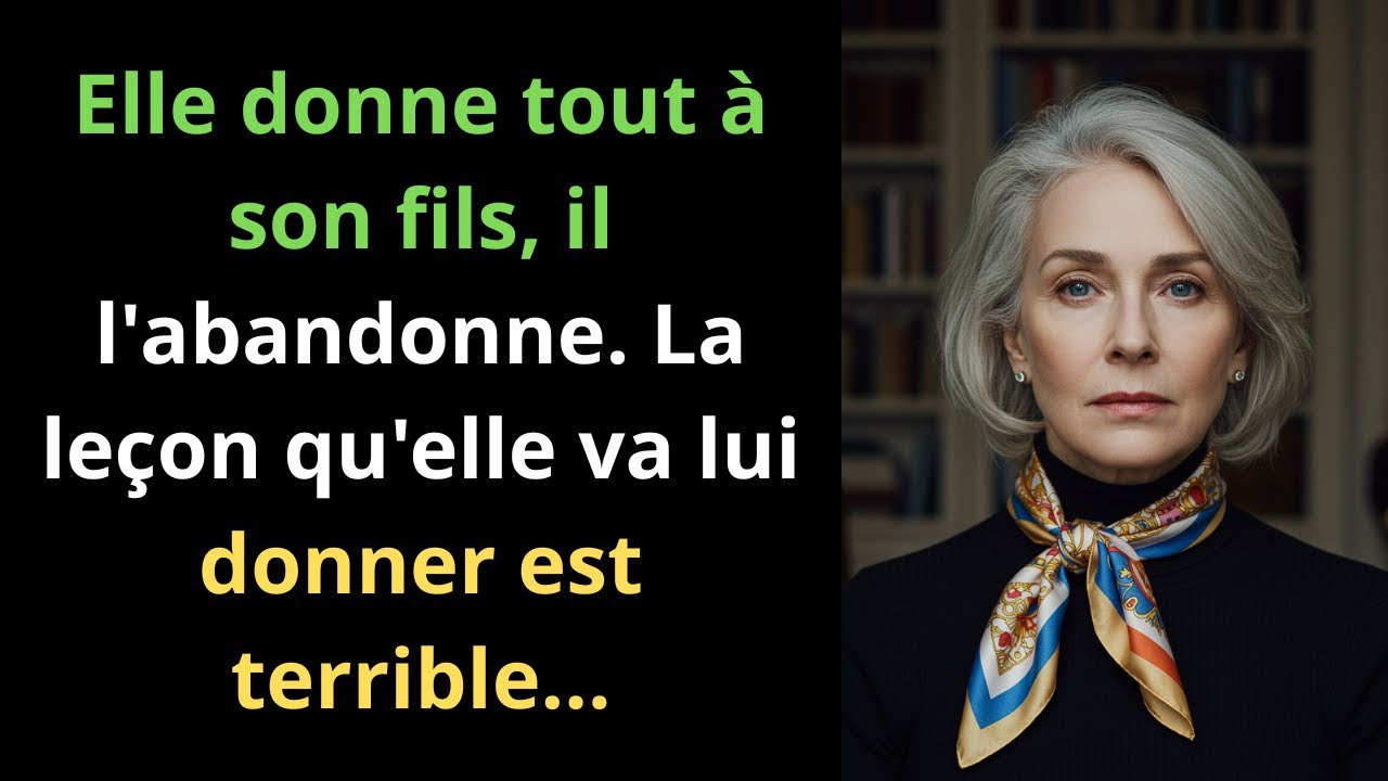 Elle donne tout à son fils, il l'abandonne. La leçon qu'elle va lui donner est terrible...