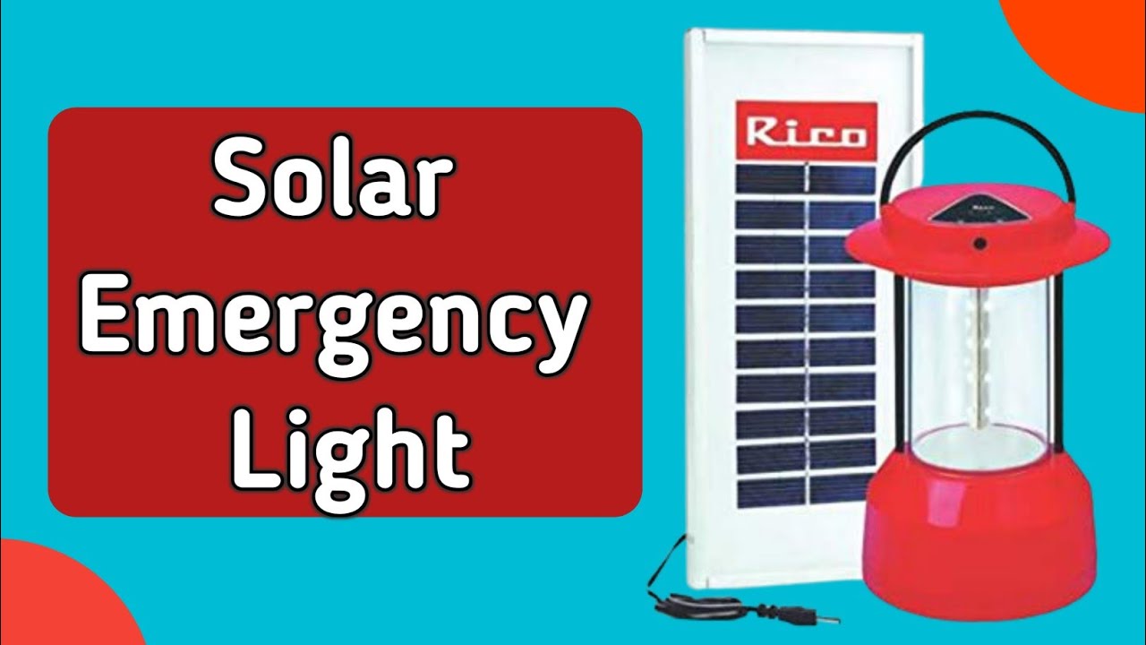 Rico LED Solar Emergency Lantern Light | Solar Emergency Light