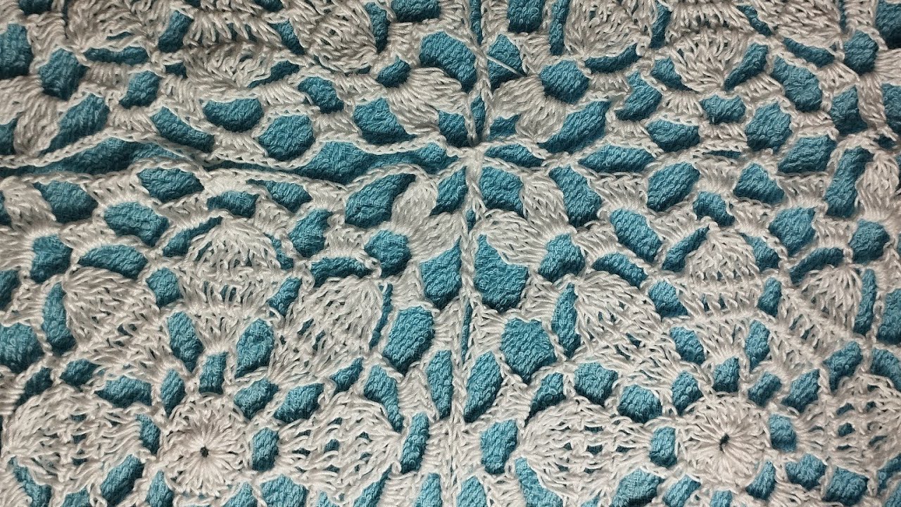 How to join crochet square motif/crochet tablecloth tutorial part 2/কুরুশের টেবিল ক্লথ।